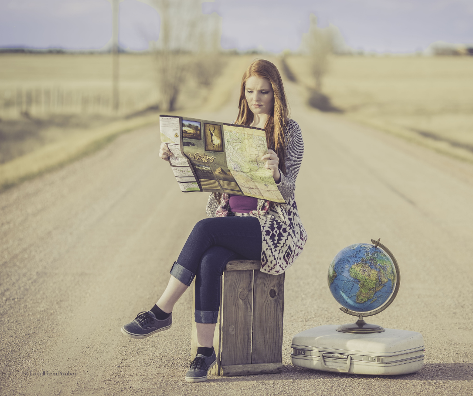 Reading a road map to find and plot your direction of travel to meet your goals and vision.